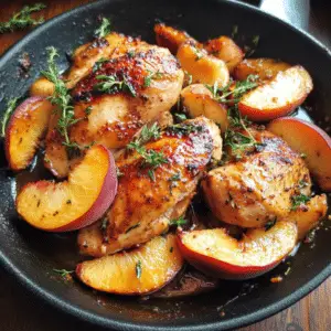 Chicken with Peaches - Good Eats Home